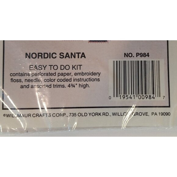 willmaur cross stitch Heirloom Santas Nordic SIP - Picture 4 of 5